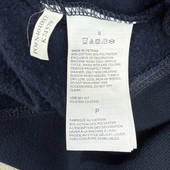 Nautica Lil Yachty Hoodie Mens Small S Navy Blue Sailing Team Fleece Sweatshirt - Picture 9 of 11